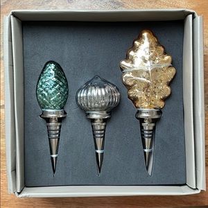 Mercury glass bottle stoppers